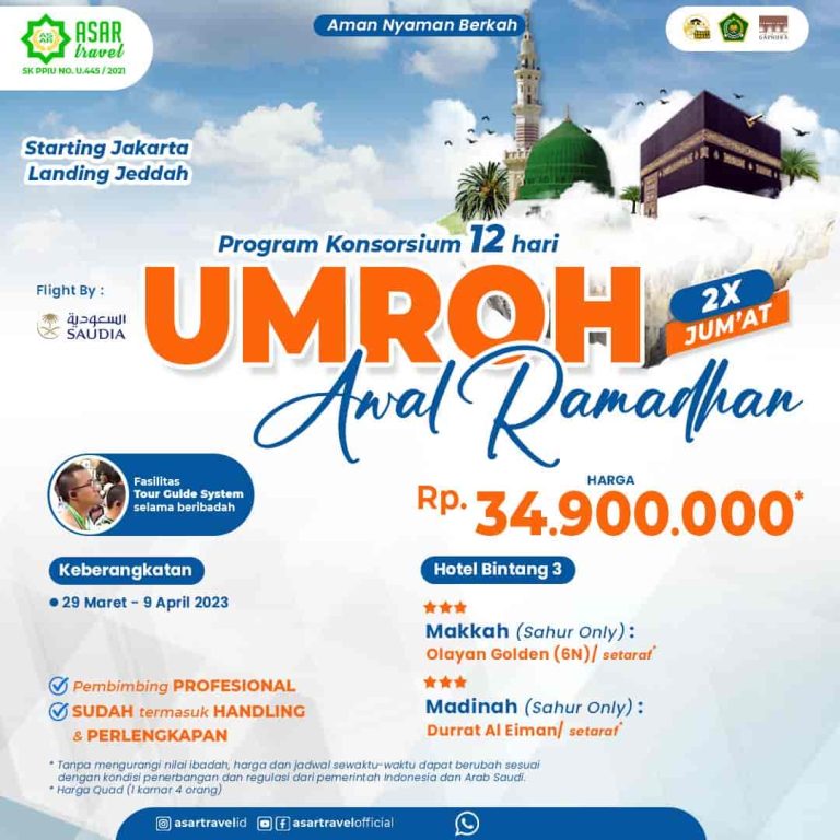 Asar Travel Travel Umroh Resmi Yang Berkantor Pusat Di Depok Dengan