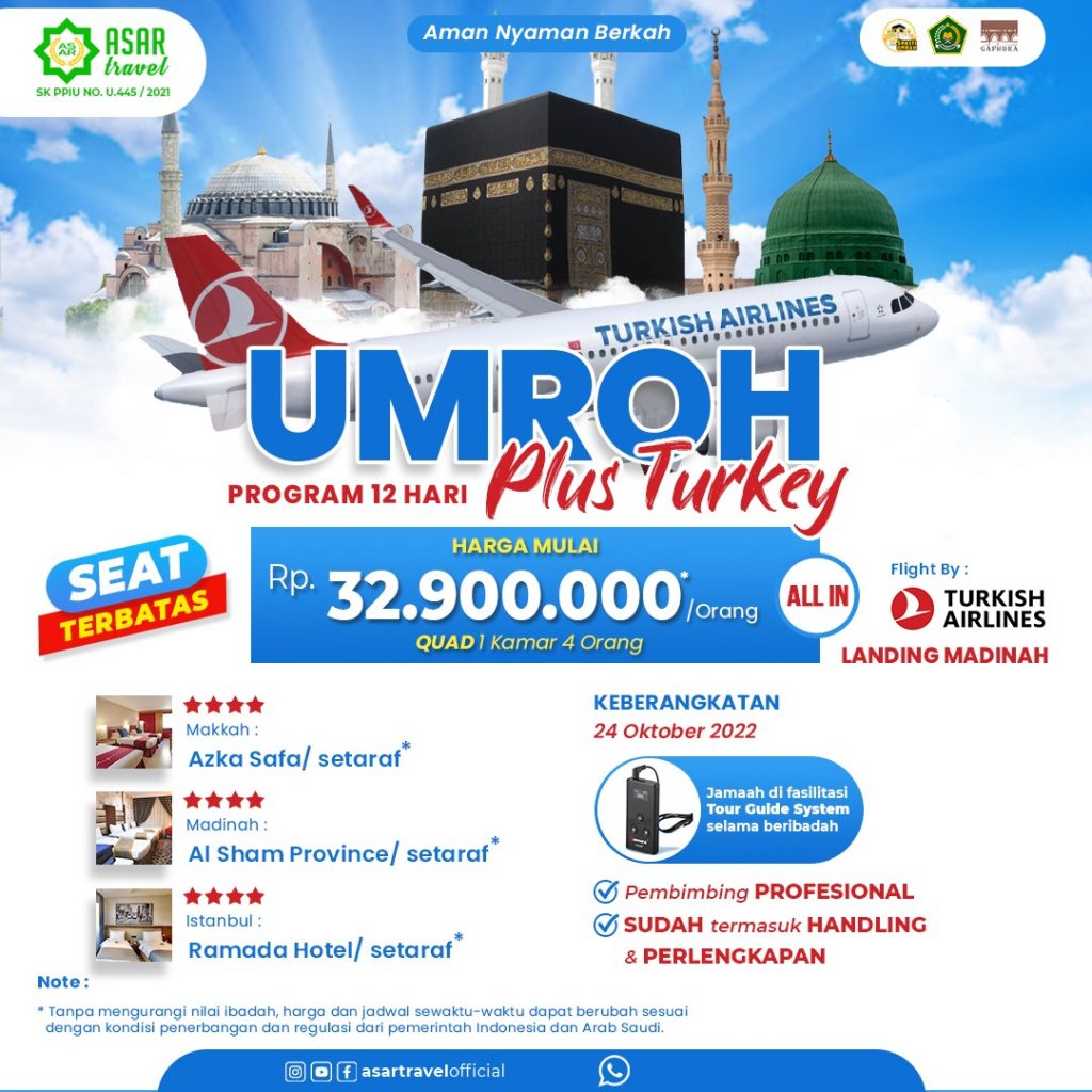 Umroh Plus Turki Asar Travel